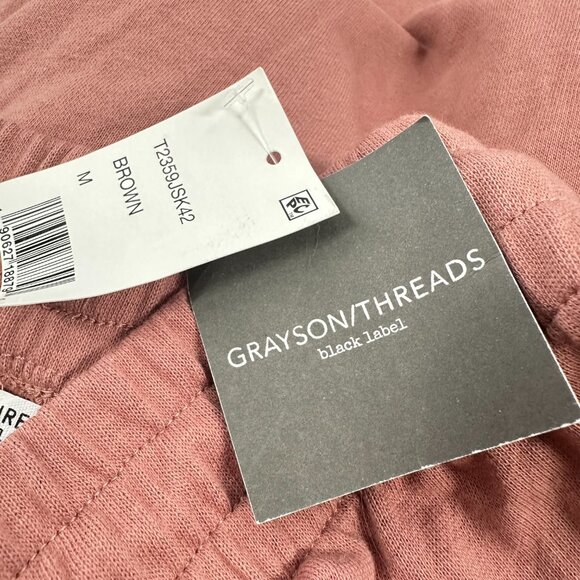 NEW! Grayson/ Threads Black Label Skirt Drawstring Medium Cotton Polyester Peach - Picture 5 of 10